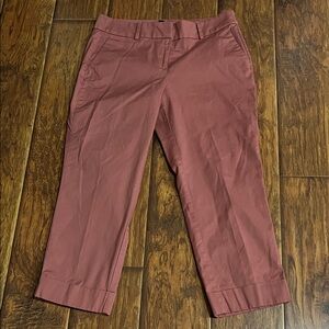 Ann Taylor Factory Cropped Pants in Rust